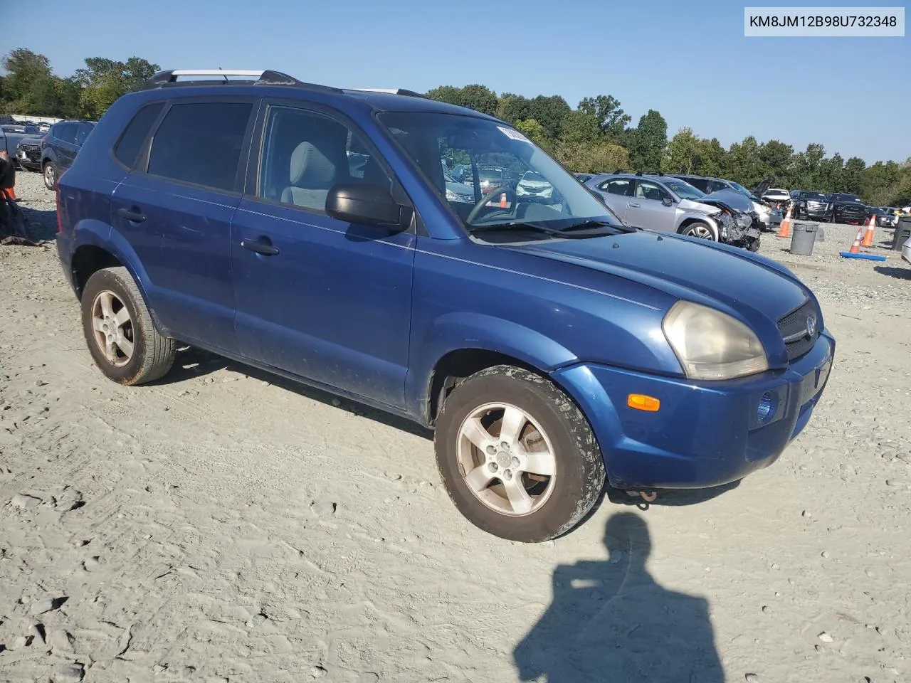 2008 Hyundai Tucson Gls VIN: KM8JM12B98U732348 Lot: 75002864