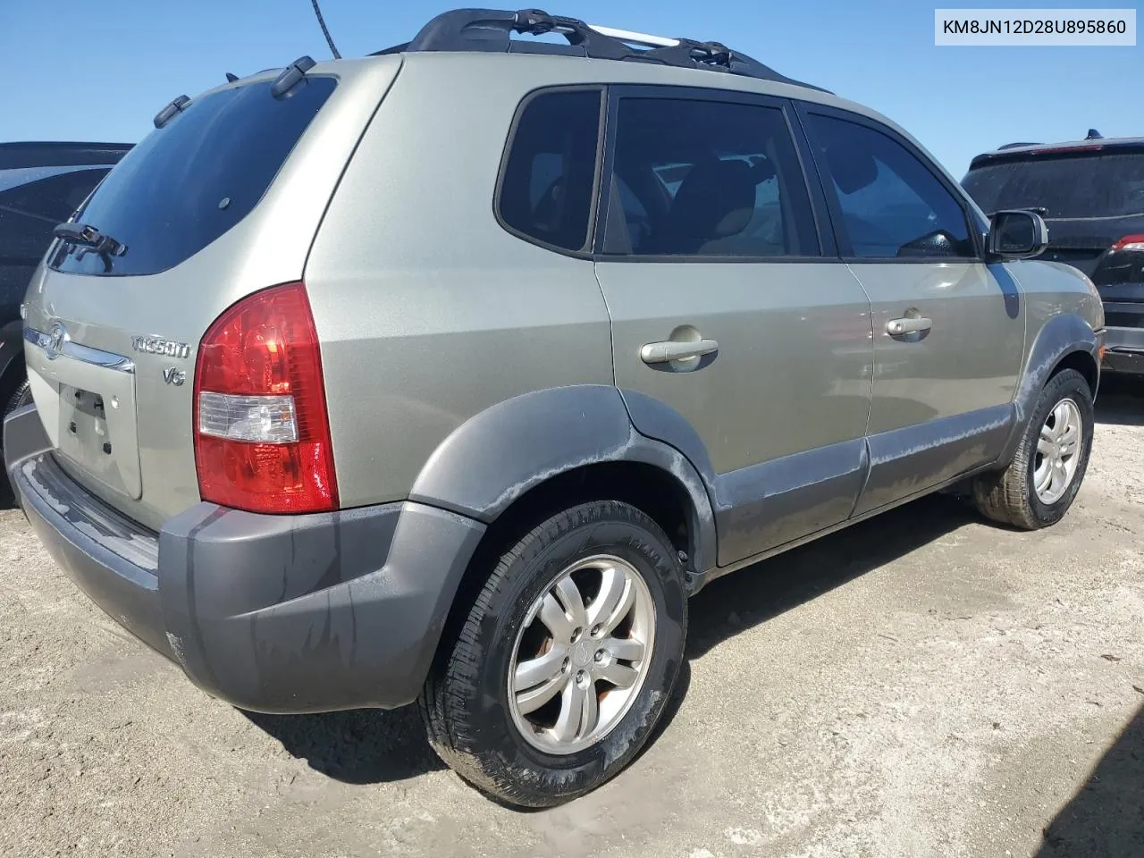 2008 Hyundai Tucson Se VIN: KM8JN12D28U895860 Lot: 75031204