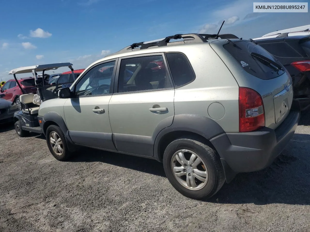 2008 Hyundai Tucson Se VIN: KM8JN12D88U895247 Lot: 75433954