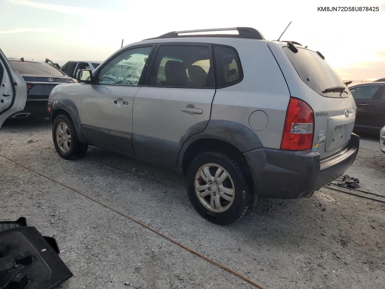 2008 Hyundai Tucson Se VIN: KM8JN72D58U878425 Lot: 75510894