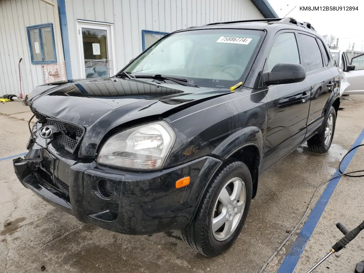 2008 Hyundai Tucson Gls VIN: KM8JM12B58U912894 Lot: 75886774