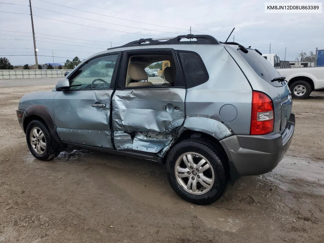 2008 Hyundai Tucson Se VIN: KM8JN12D08U863389 Lot: 76446864