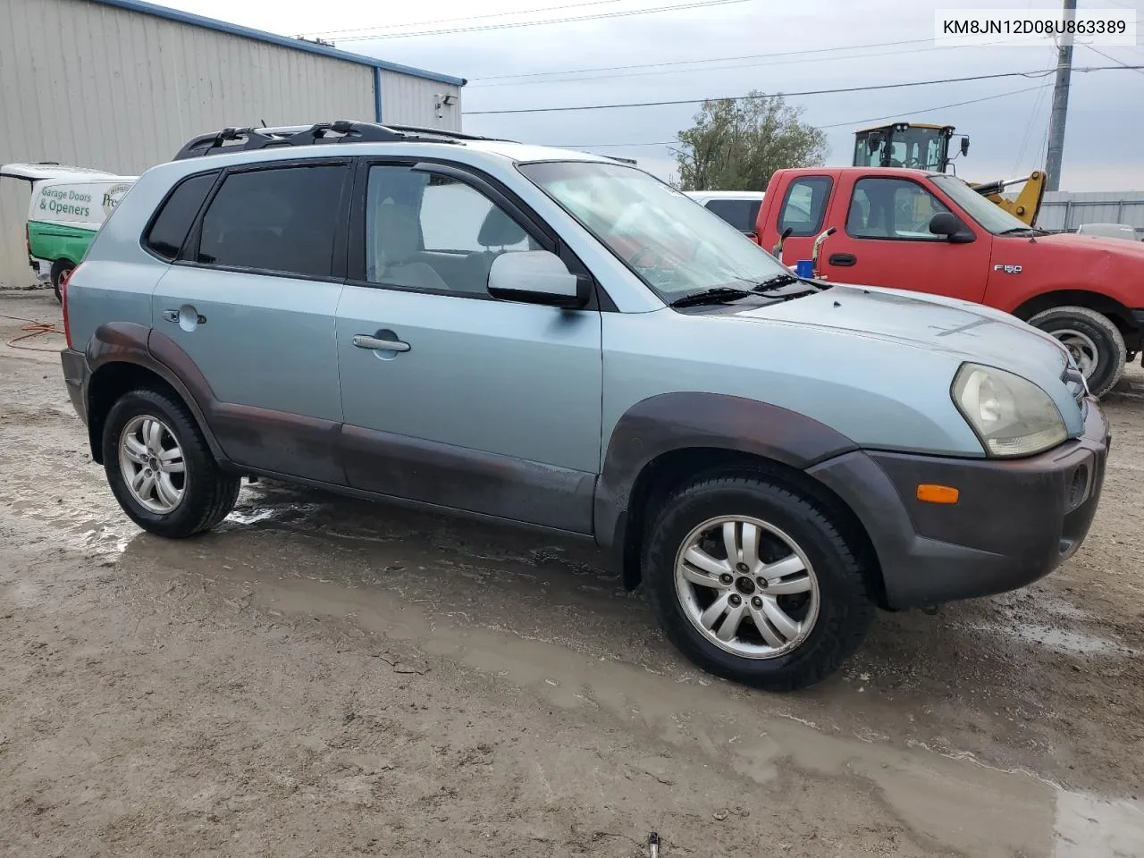 2008 Hyundai Tucson Se VIN: KM8JN12D08U863389 Lot: 76446864