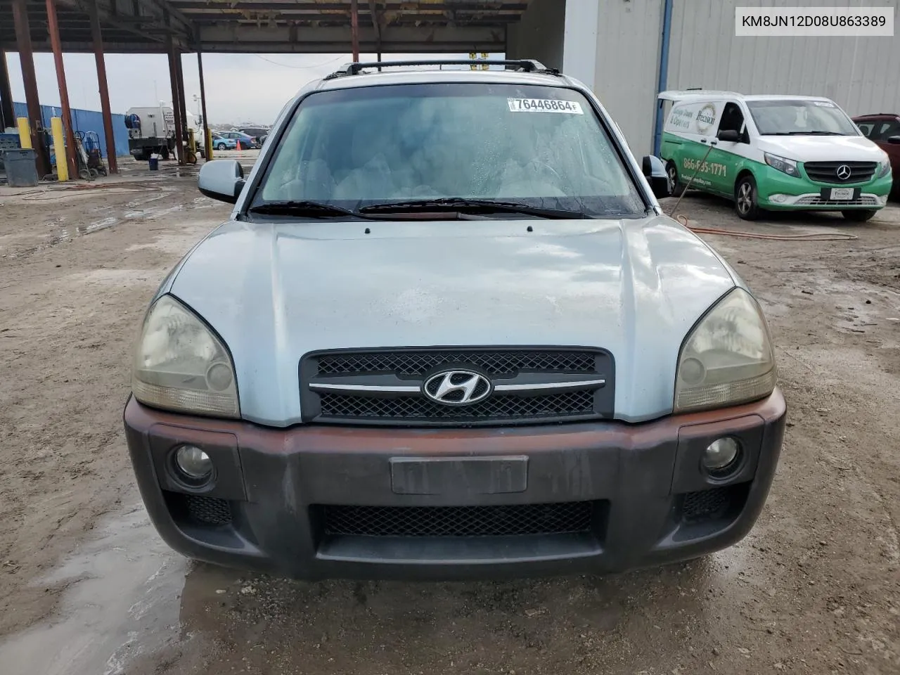 2008 Hyundai Tucson Se VIN: KM8JN12D08U863389 Lot: 76446864