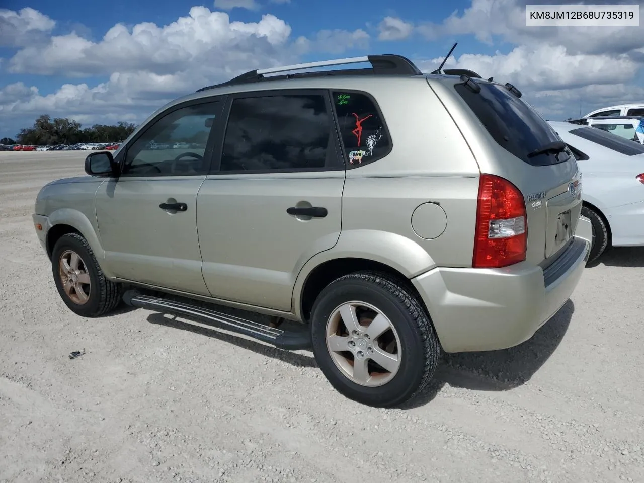 2008 Hyundai Tucson Gls VIN: KM8JM12B68U735319 Lot: 78757744