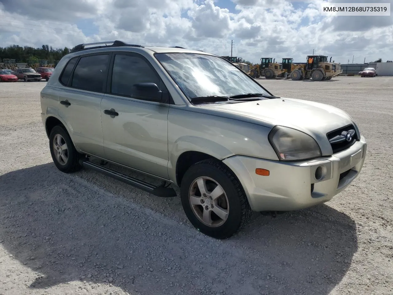 2008 Hyundai Tucson Gls VIN: KM8JM12B68U735319 Lot: 78757744