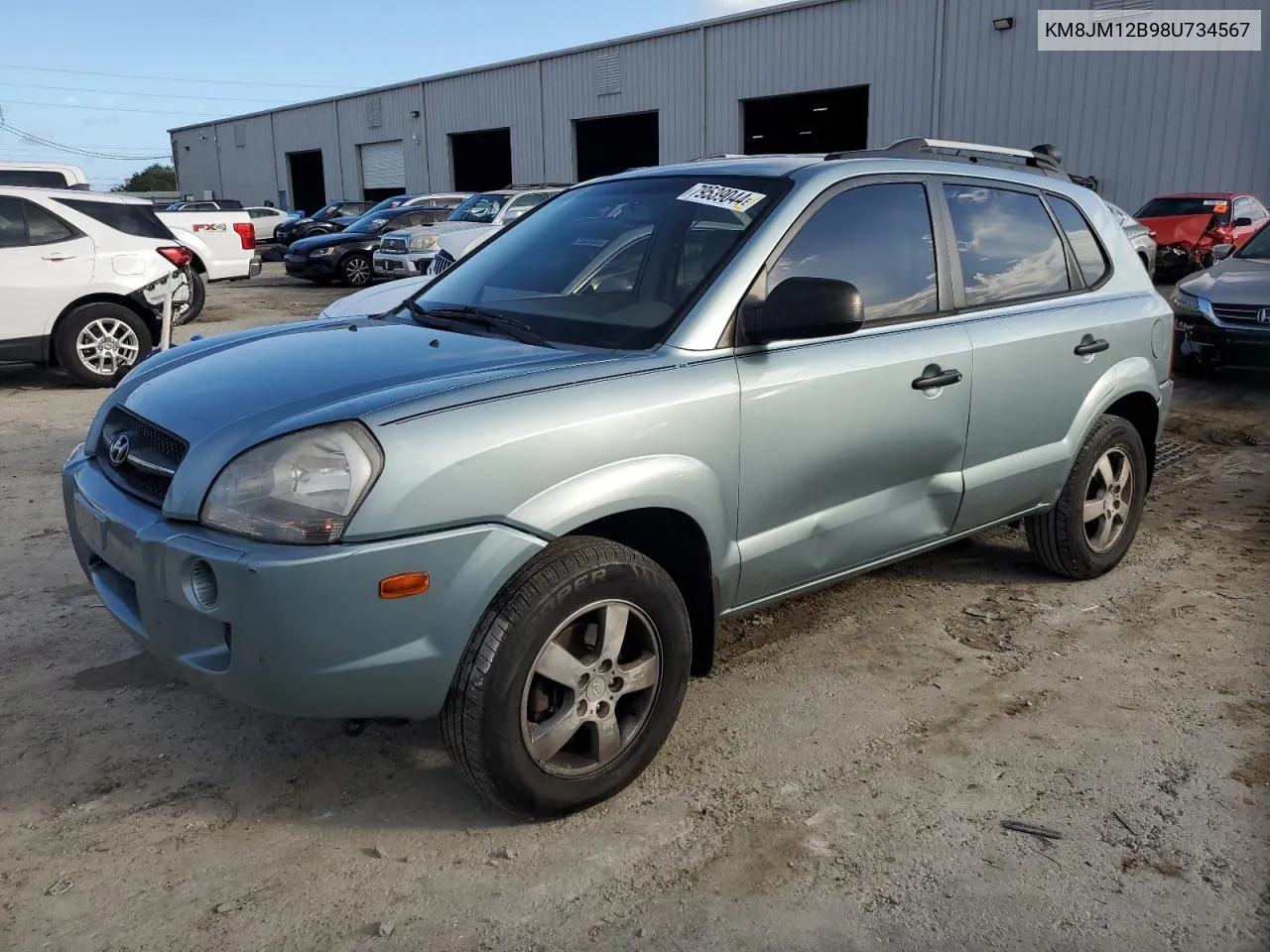 2008 Hyundai Tucson Gls VIN: KM8JM12B98U734567 Lot: 79539044