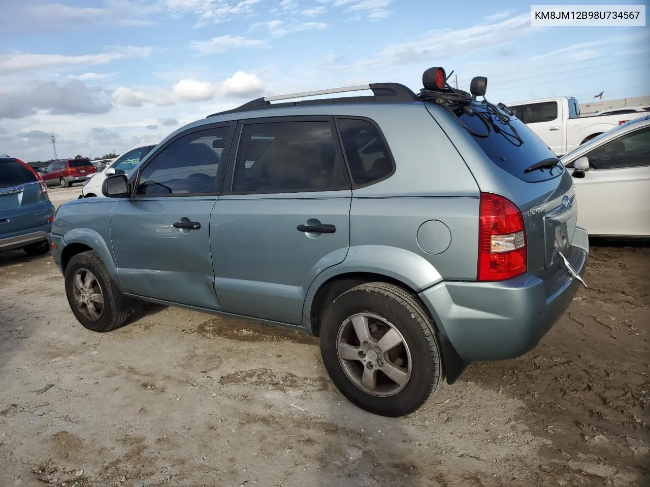 2008 Hyundai Tucson Gls VIN: KM8JM12B98U734567 Lot: 79539044