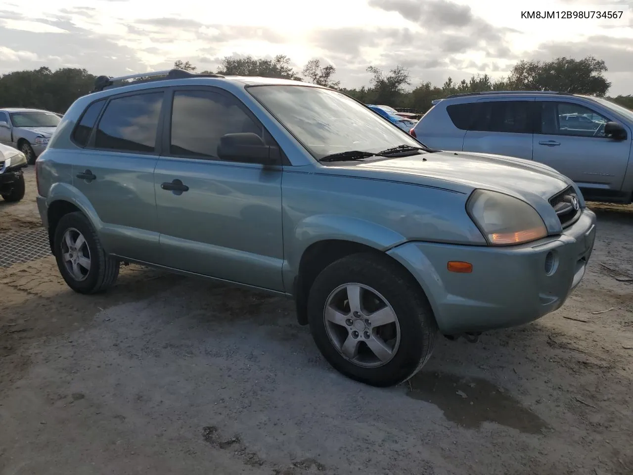 2008 Hyundai Tucson Gls VIN: KM8JM12B98U734567 Lot: 79539044