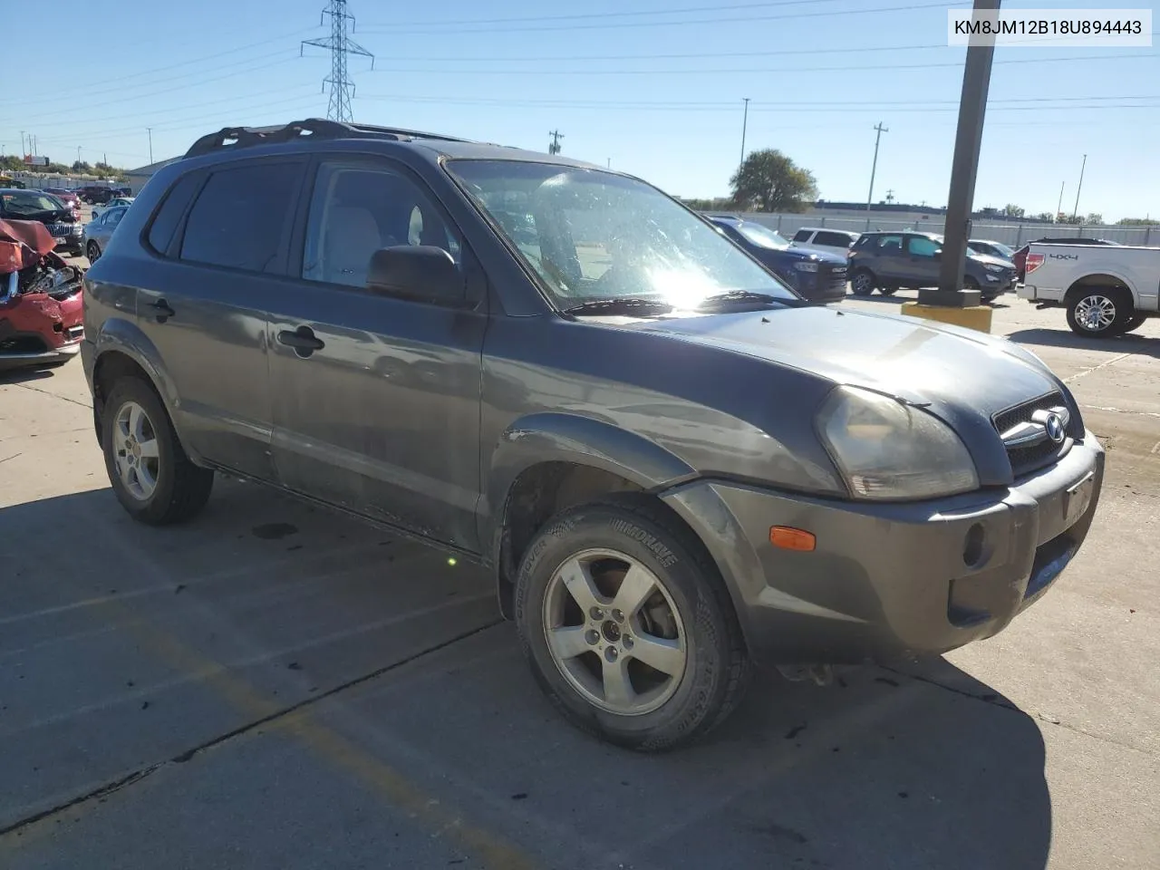 2008 Hyundai Tucson Gls VIN: KM8JM12B18U894443 Lot: 79910744