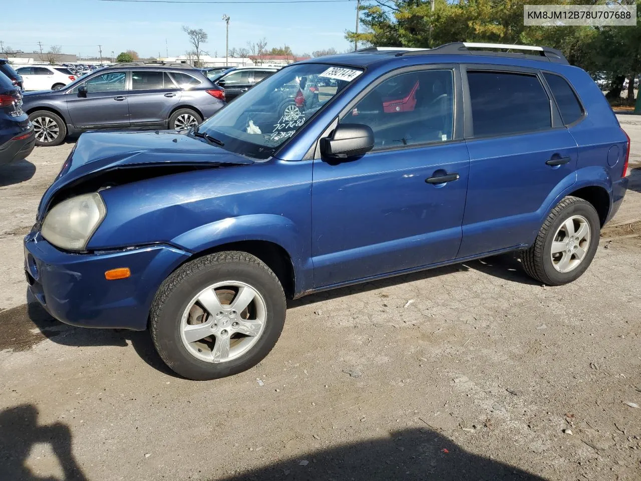 2008 Hyundai Tucson Gls VIN: KM8JM12B78U707688 Lot: 79921474