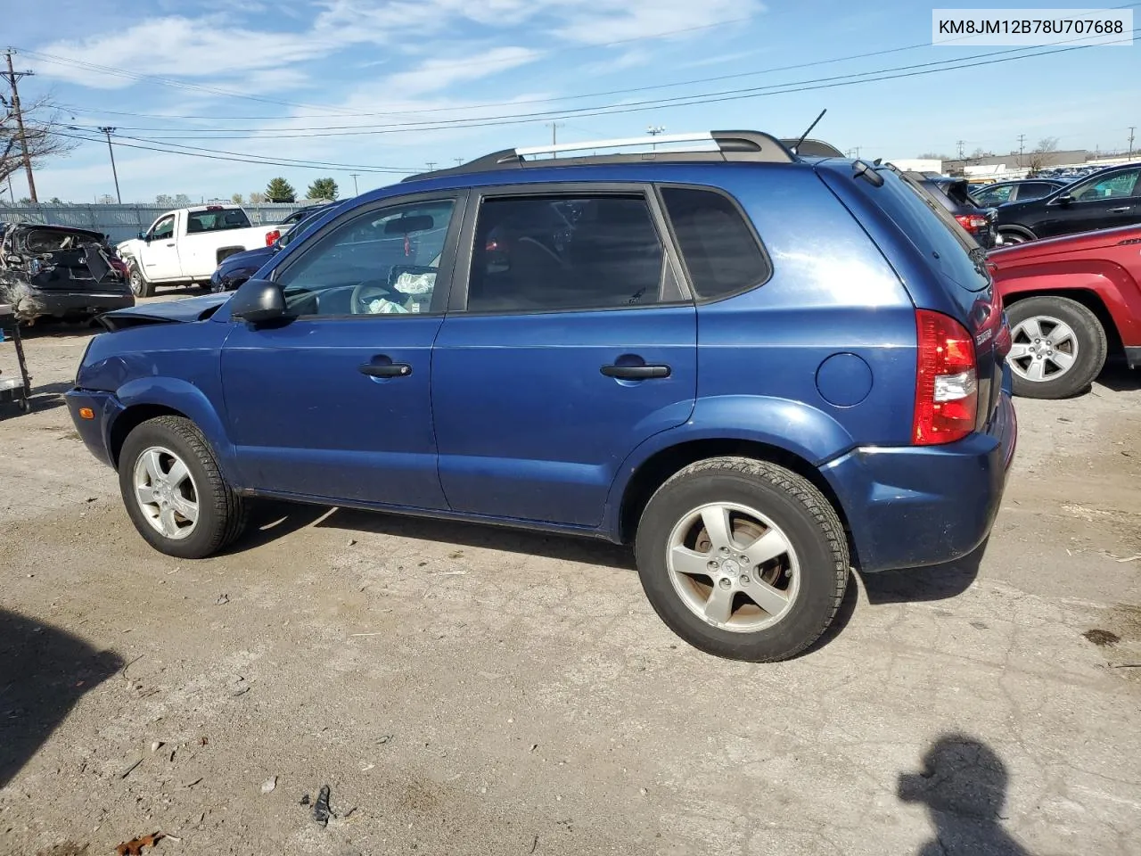 2008 Hyundai Tucson Gls VIN: KM8JM12B78U707688 Lot: 79921474