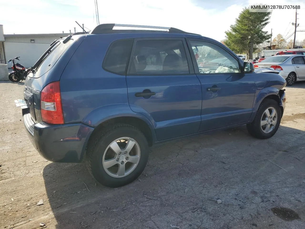 2008 Hyundai Tucson Gls VIN: KM8JM12B78U707688 Lot: 79921474