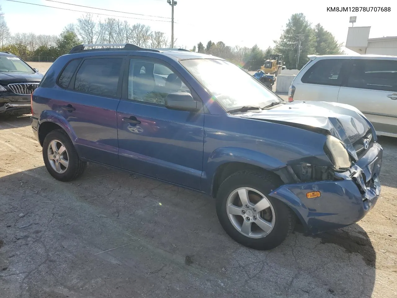 2008 Hyundai Tucson Gls VIN: KM8JM12B78U707688 Lot: 79921474