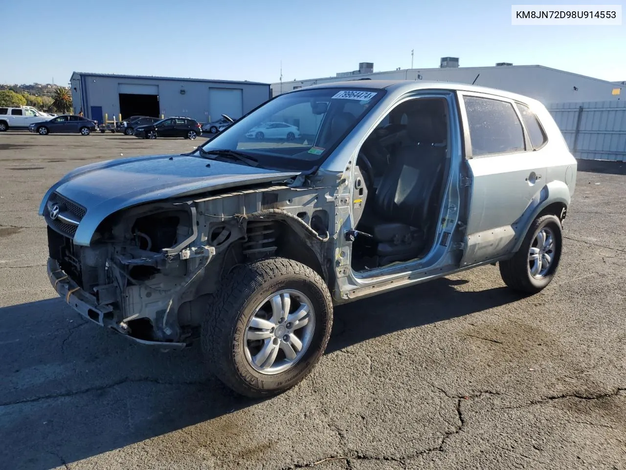 2008 Hyundai Tucson Se VIN: KM8JN72D98U914553 Lot: 79964474