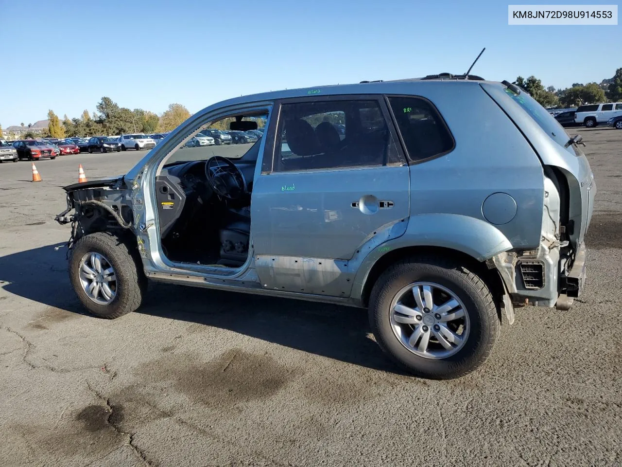 2008 Hyundai Tucson Se VIN: KM8JN72D98U914553 Lot: 79964474