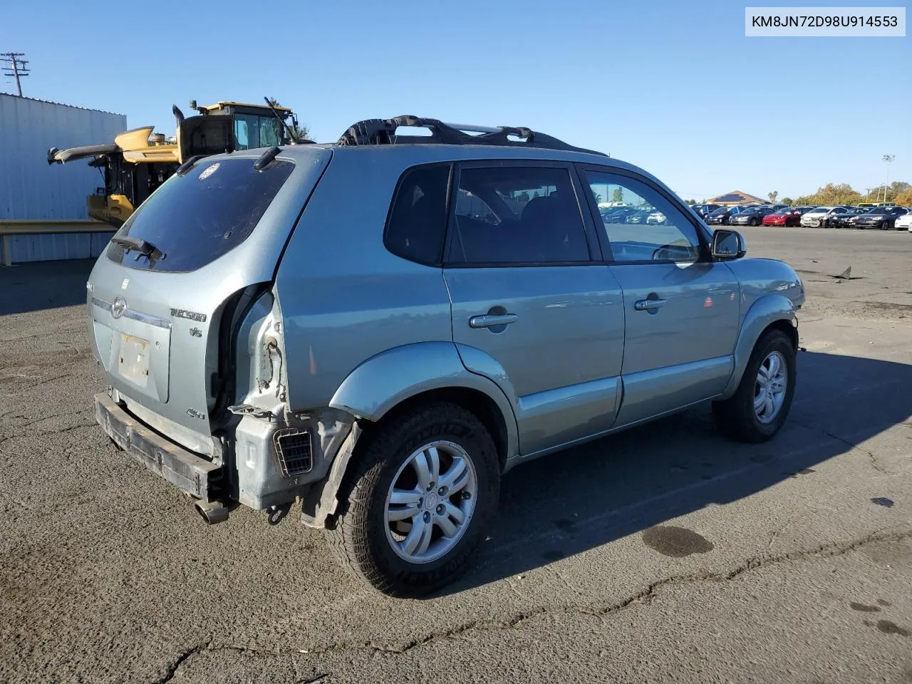 2008 Hyundai Tucson Se VIN: KM8JN72D98U914553 Lot: 79964474