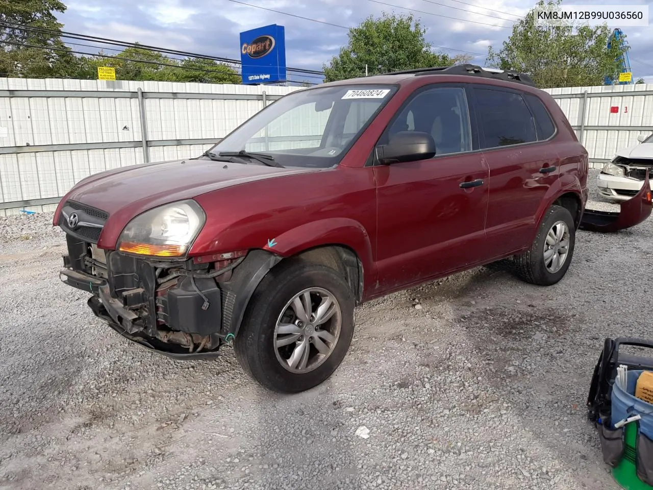 2009 Hyundai Tucson Gls VIN: KM8JM12B99U036560 Lot: 70460824