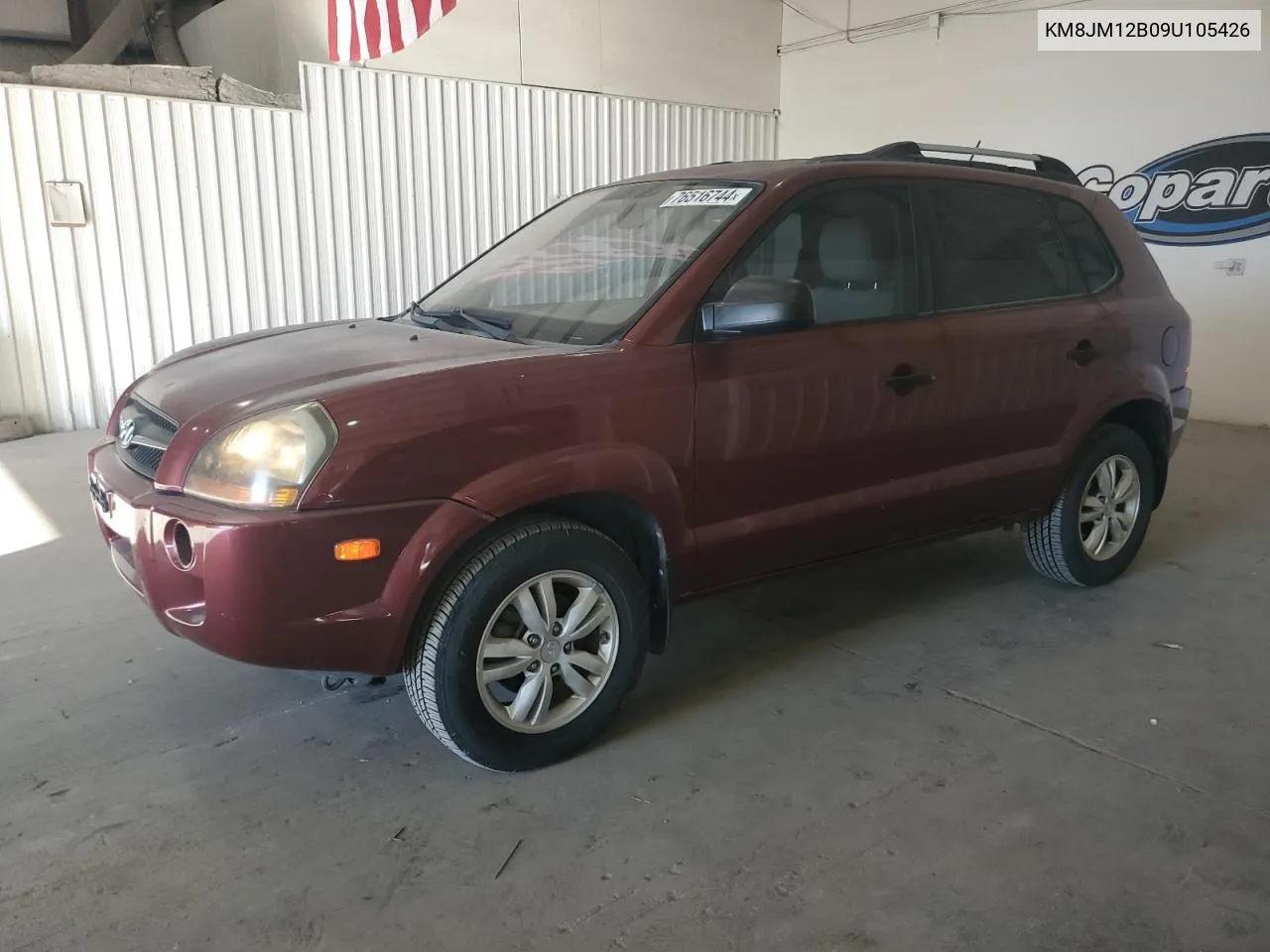 KM8JM12B09U105426 2009 Hyundai Tucson Gls