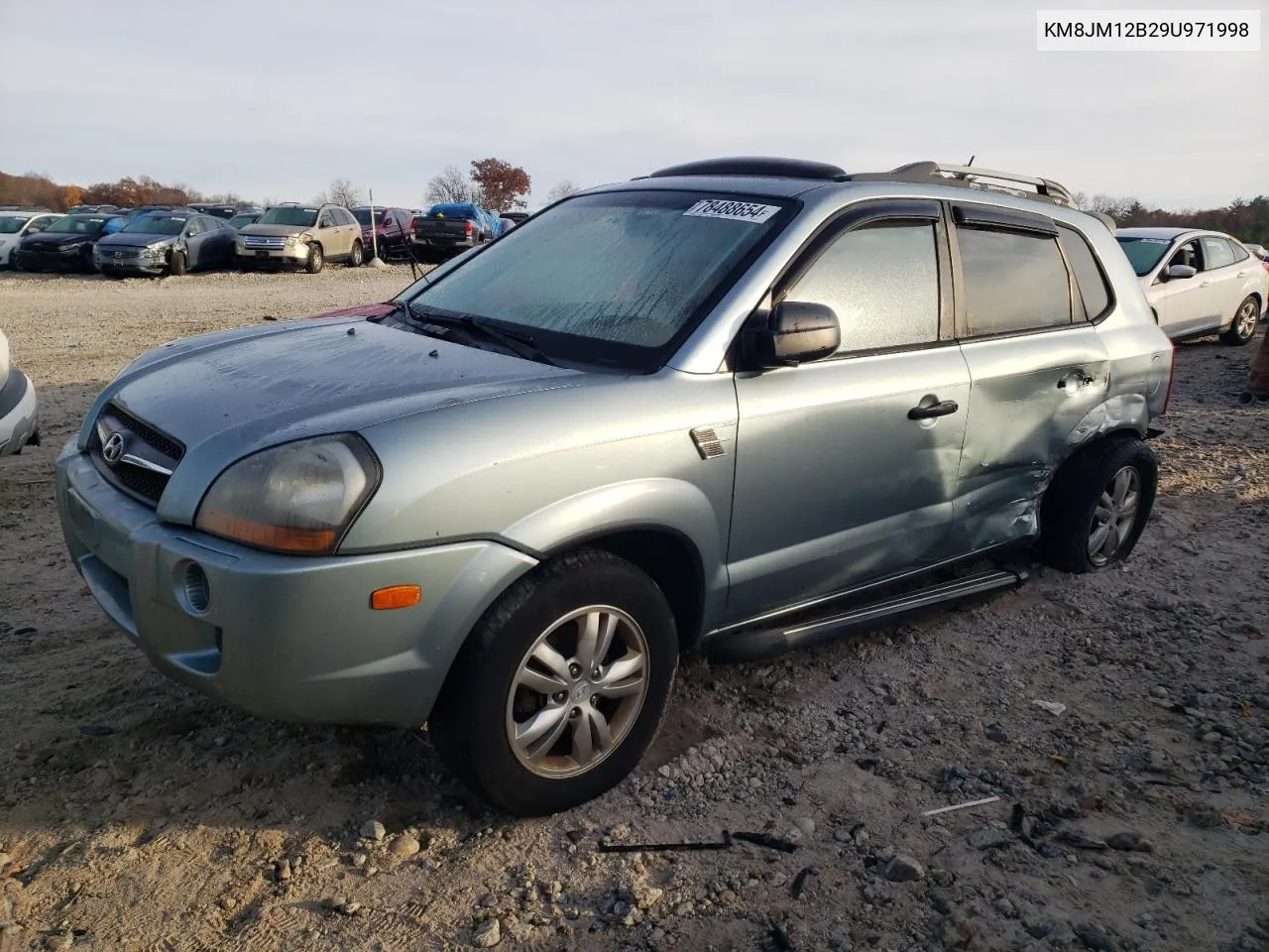 2009 Hyundai Tucson Gls VIN: KM8JM12B29U971998 Lot: 78488654