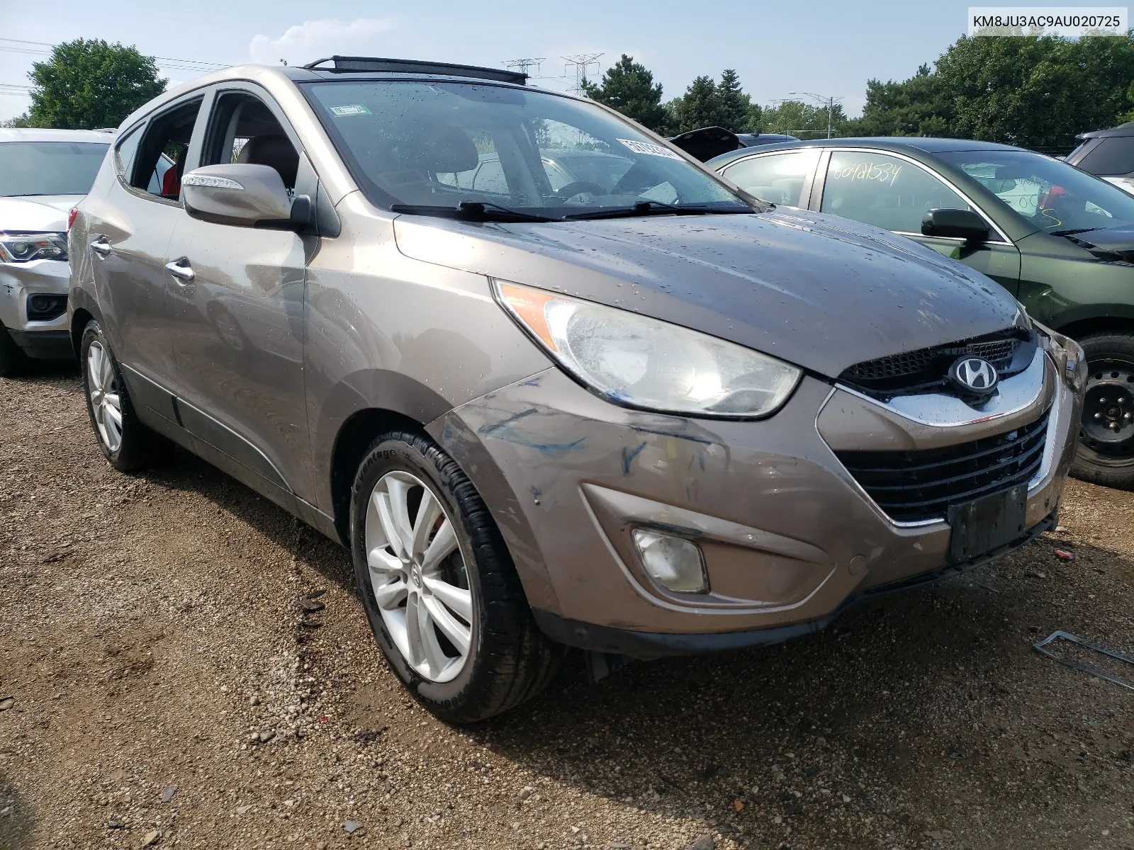 2010 Hyundai Tucson Gls VIN: KM8JU3AC9AU020725 Lot: 59792334