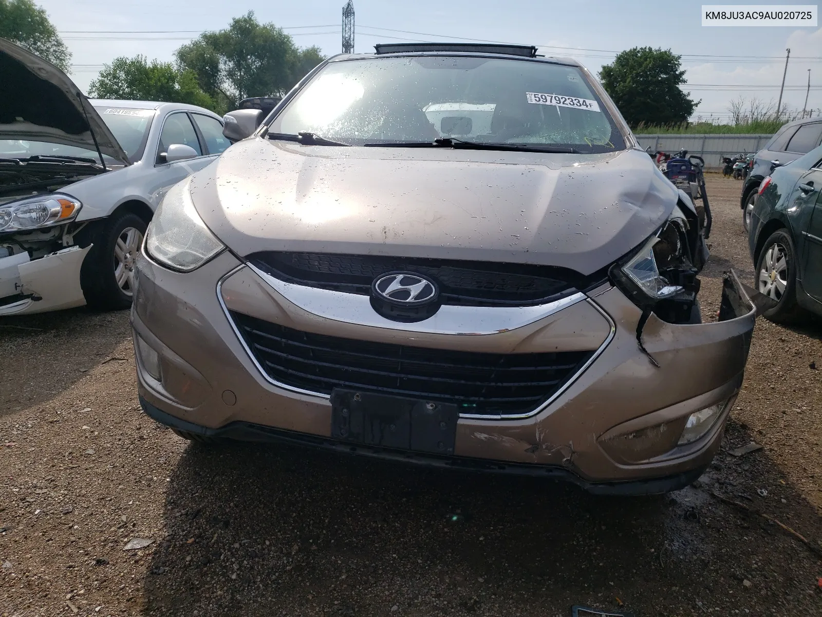 2010 Hyundai Tucson Gls VIN: KM8JU3AC9AU020725 Lot: 59792334