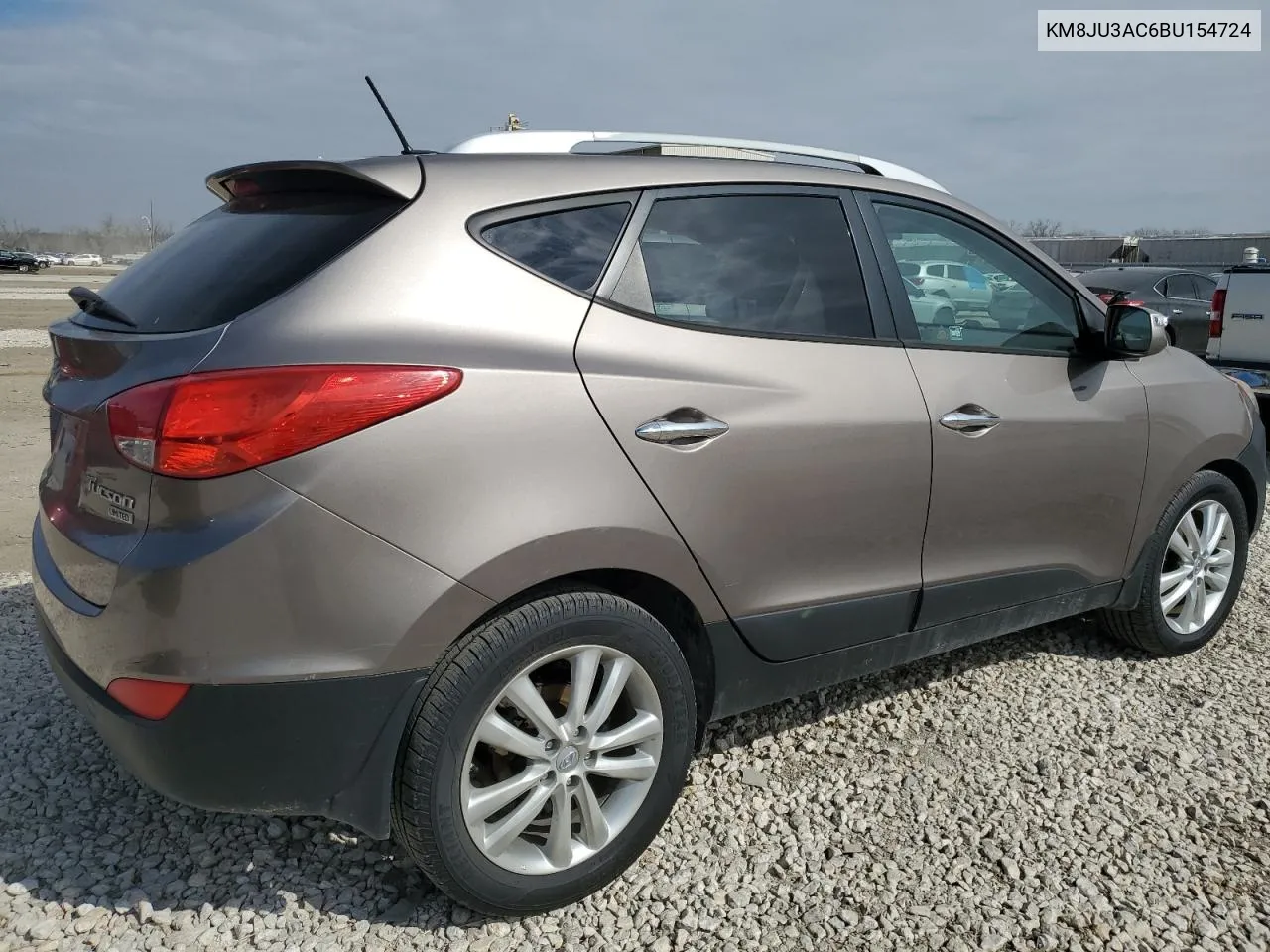 2011 Hyundai Tucson Gls VIN: KM8JU3AC6BU154724 Lot: 44963064