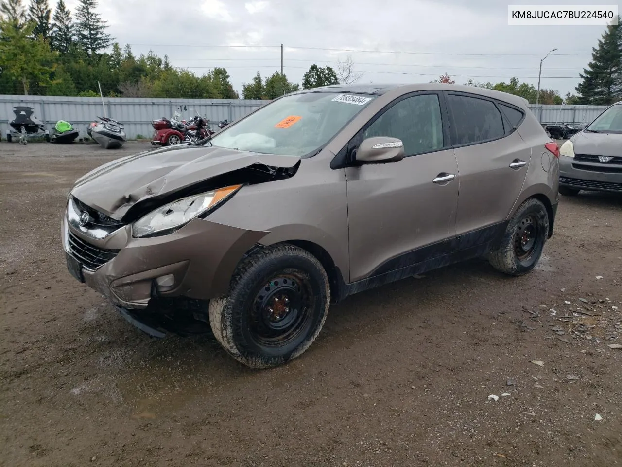 2011 Hyundai Tucson Gls VIN: KM8JUCAC7BU224540 Lot: 70833464