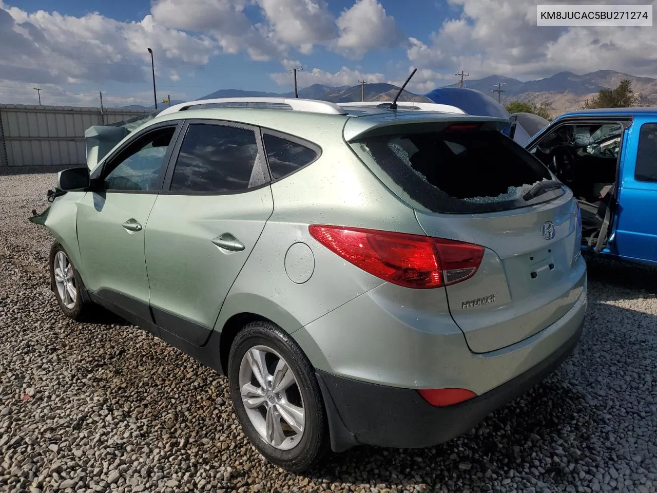 2011 Hyundai Tucson Gls VIN: KM8JUCAC5BU271274 Lot: 71306754