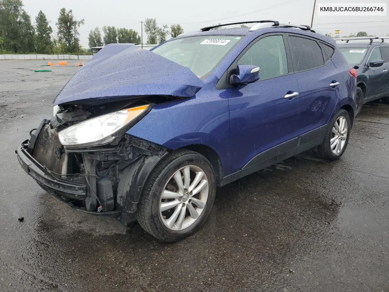 2011 Hyundai Tucson Gls VIN: KM8JUCAC6BU266746 Lot: 72996614