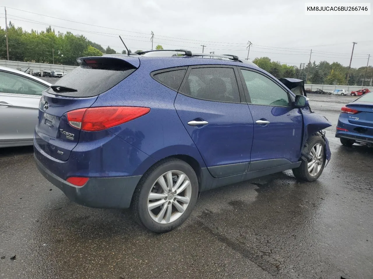 2011 Hyundai Tucson Gls VIN: KM8JUCAC6BU266746 Lot: 72996614