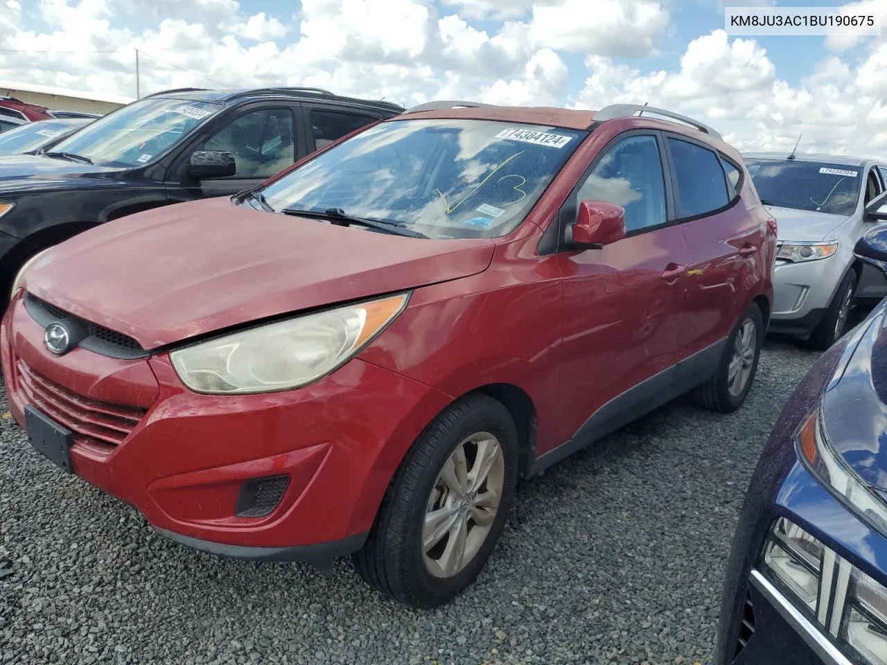 2011 Hyundai Tucson Gls VIN: KM8JU3AC1BU190675 Lot: 74384124