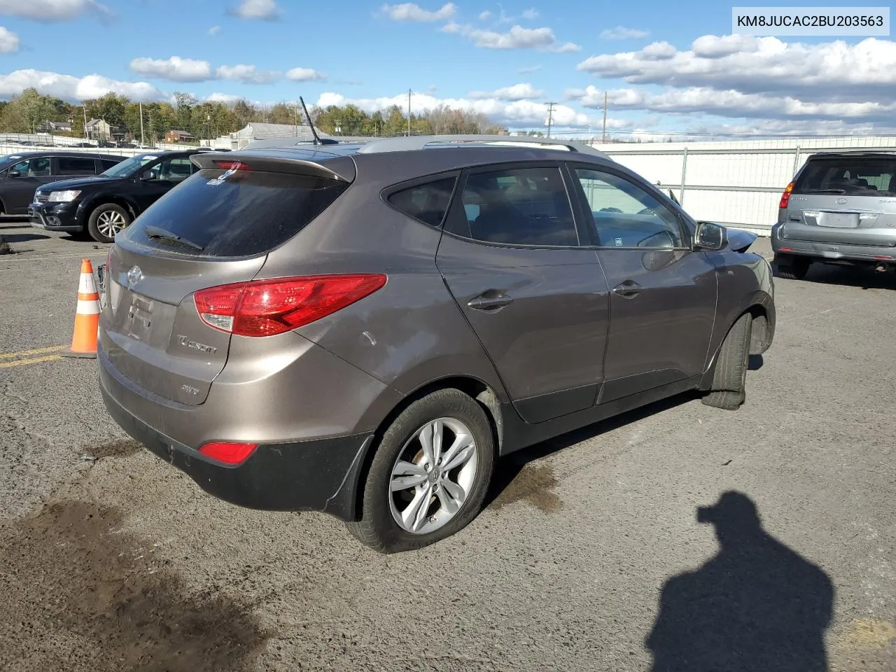 2011 Hyundai Tucson Gls VIN: KM8JUCAC2BU203563 Lot: 75635084