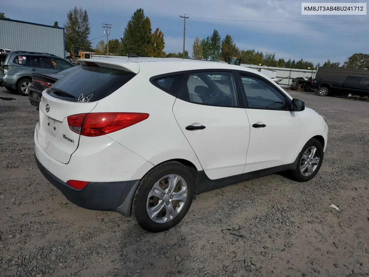 2011 Hyundai Tucson Gl VIN: KM8JT3AB4BU241712 Lot: 75763434