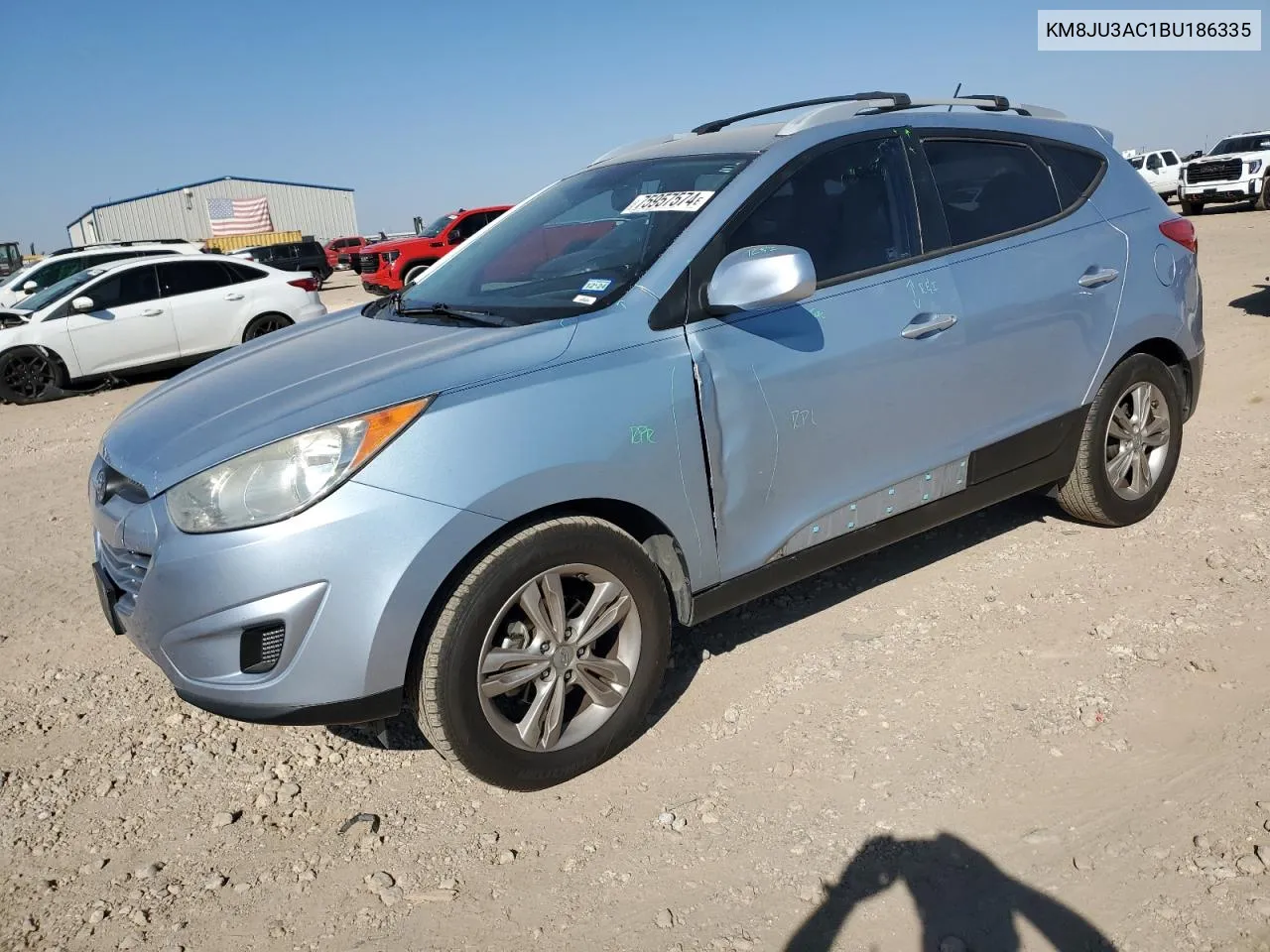 2011 Hyundai Tucson Gls VIN: KM8JU3AC1BU186335 Lot: 75957574