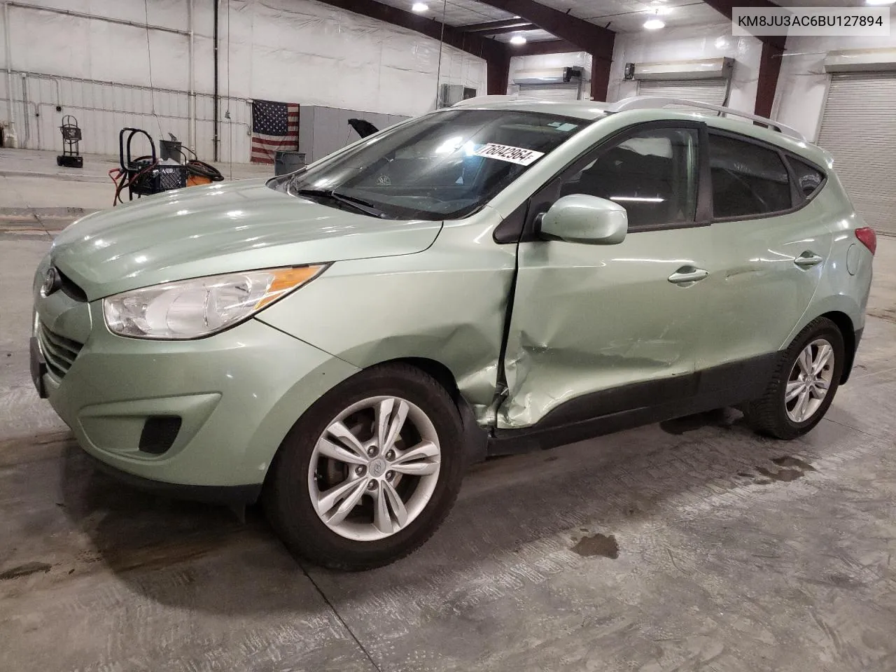 2011 Hyundai Tucson Gls VIN: KM8JU3AC6BU127894 Lot: 76042964