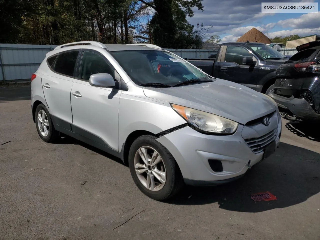 2011 Hyundai Tucson Gls VIN: KM8JU3AC8BU136421 Lot: 76128404