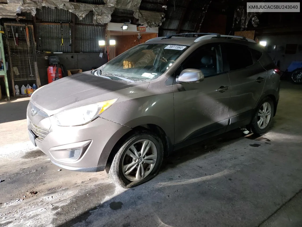 2011 Hyundai Tucson Gls VIN: KM8JUCAC5BU243040 Lot: 76811564