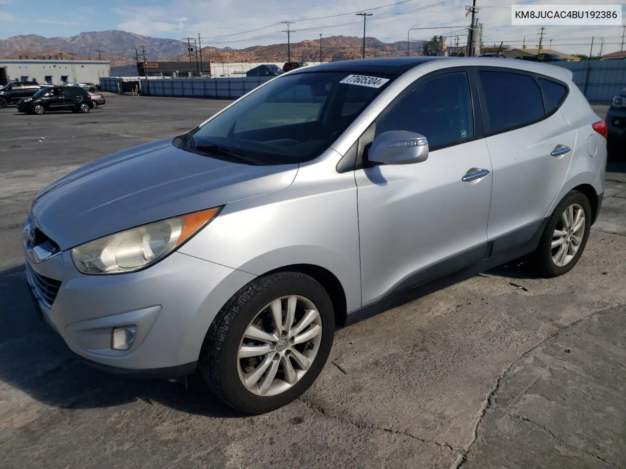 2011 Hyundai Tucson Gls VIN: KM8JUCAC4BU192386 Lot: 77605304