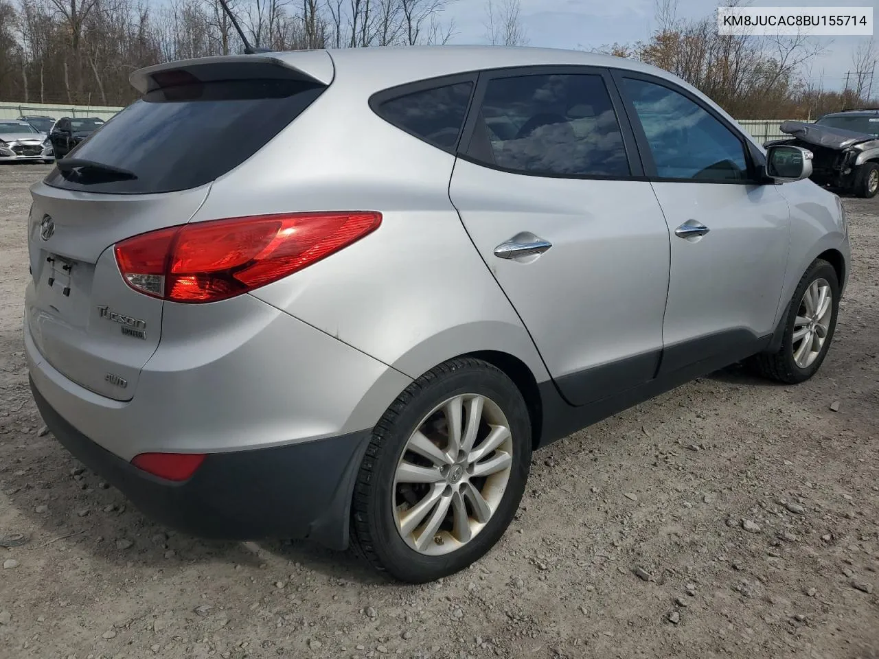 2011 Hyundai Tucson Gls VIN: KM8JUCAC8BU155714 Lot: 77749524