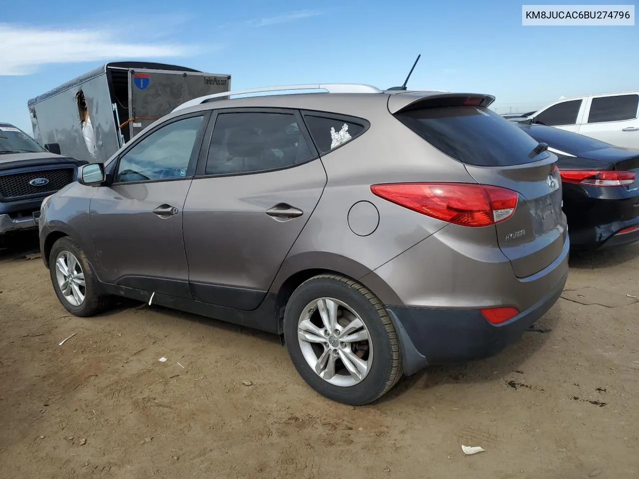 2011 Hyundai Tucson Gls VIN: KM8JUCAC6BU274796 Lot: 77893734