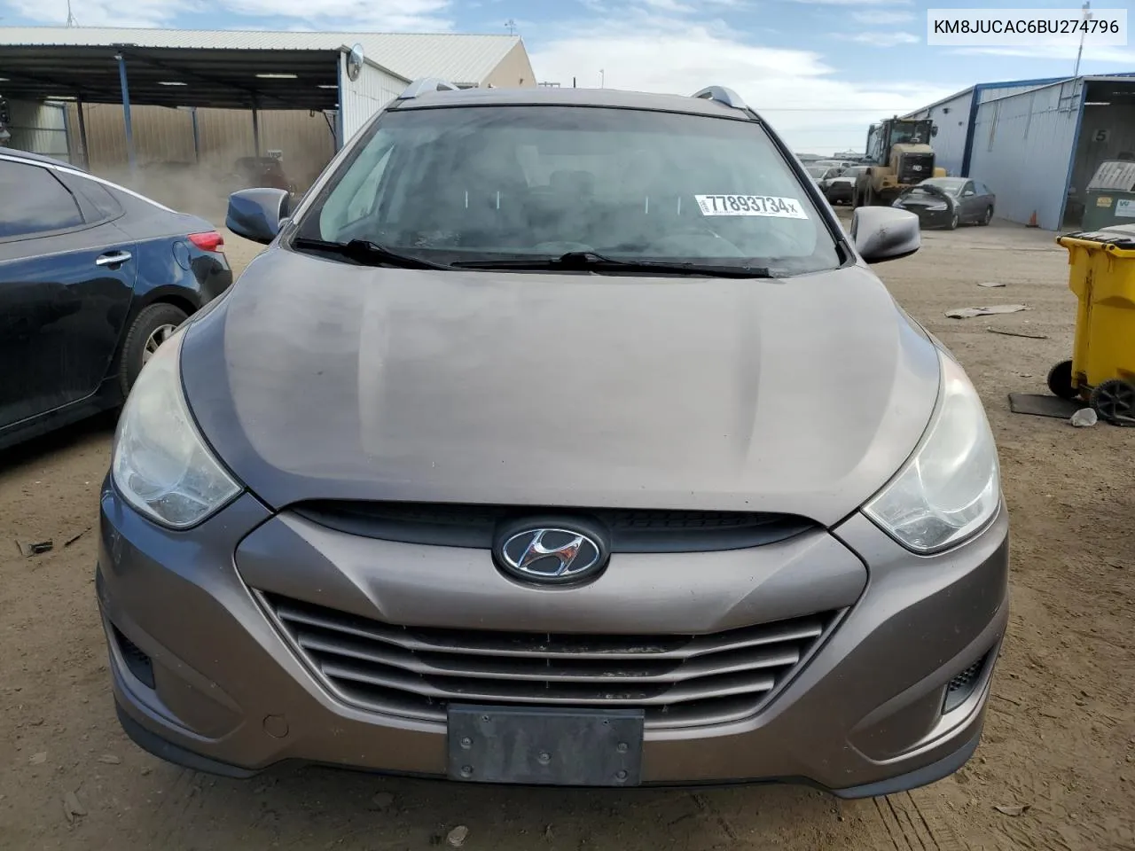 2011 Hyundai Tucson Gls VIN: KM8JUCAC6BU274796 Lot: 77893734