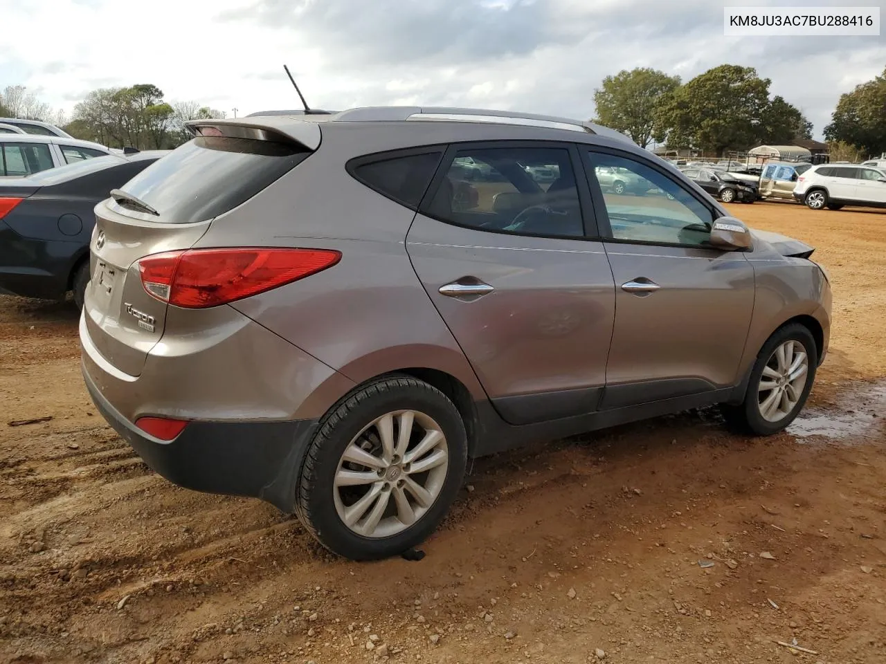 2011 Hyundai Tucson Gls VIN: KM8JU3AC7BU288416 Lot: 79209304