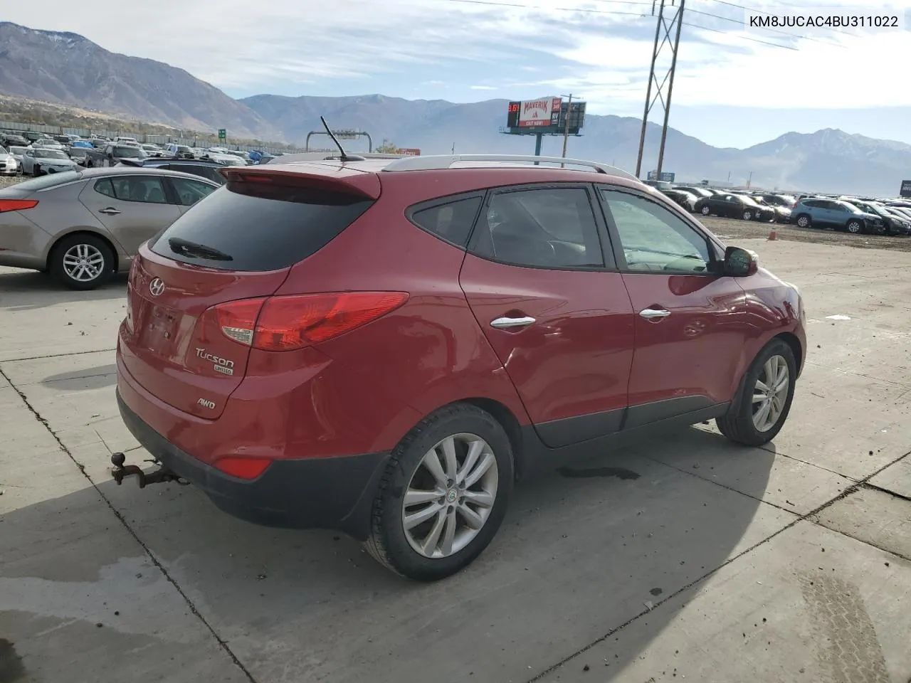 2011 Hyundai Tucson Gls VIN: KM8JUCAC4BU311022 Lot: 79701764