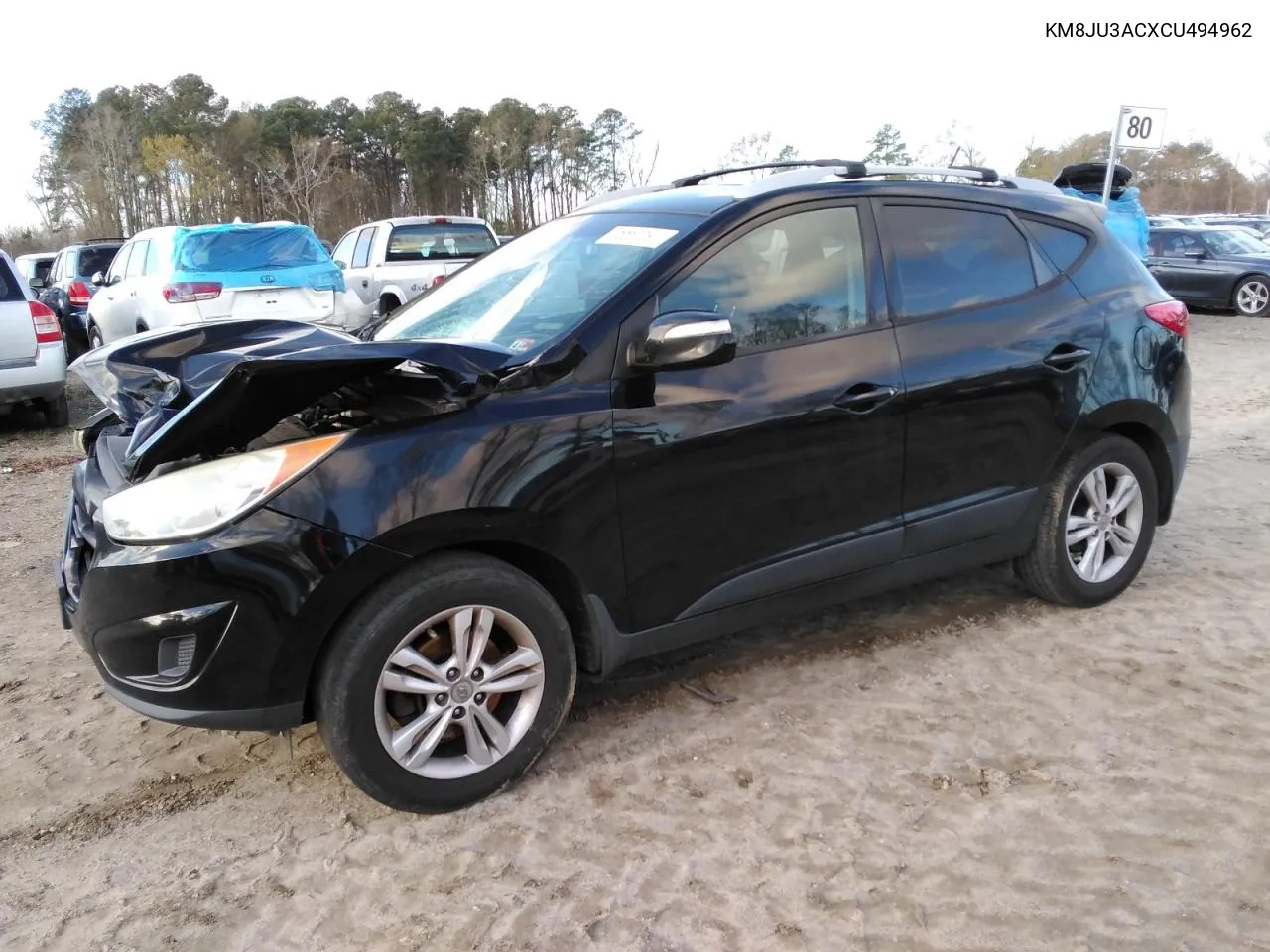 2012 Hyundai Tucson Gls VIN: KM8JU3ACXCU494962 Lot: 46581194