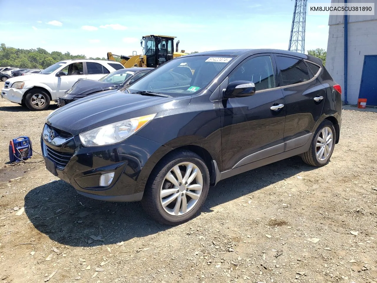 2012 Hyundai Tucson Gls VIN: KM8JUCAC5CU381890 Lot: 61422474