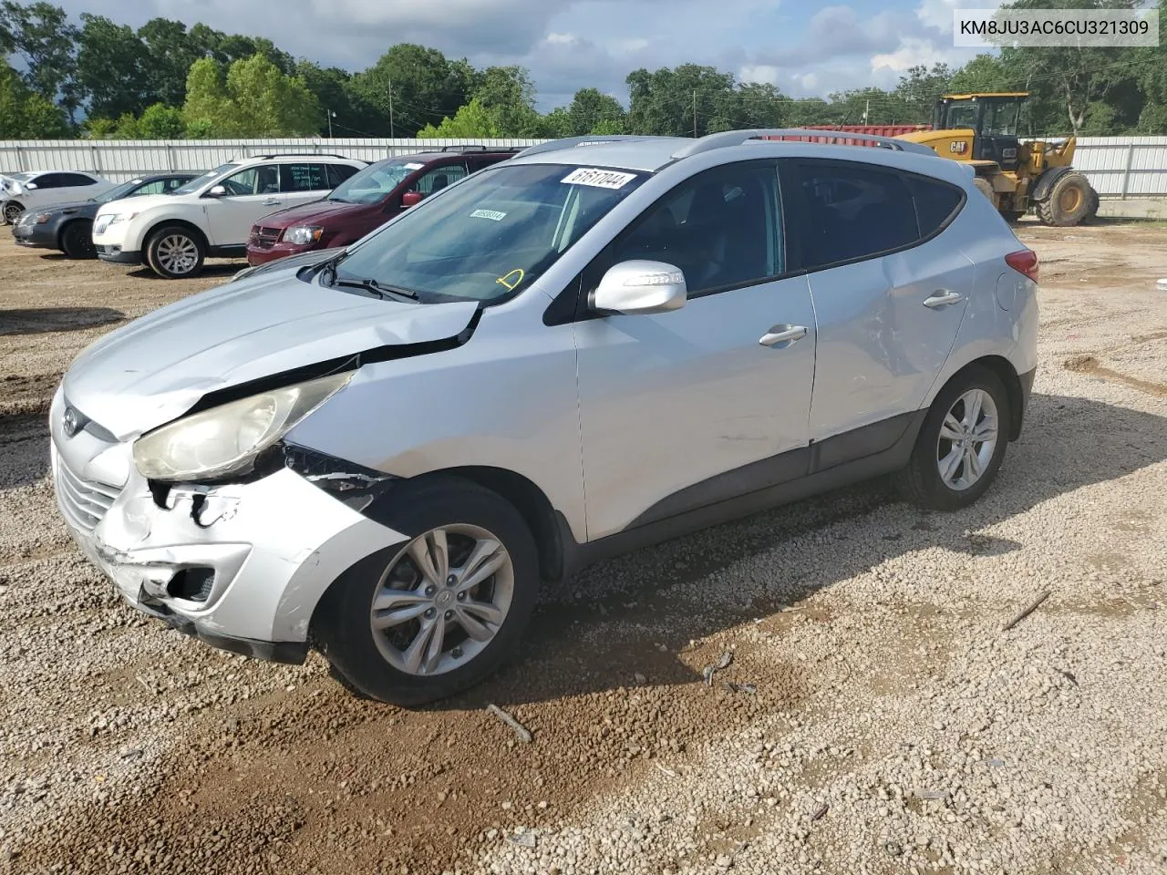 2012 Hyundai Tucson Gls VIN: KM8JU3AC6CU321309 Lot: 61617044