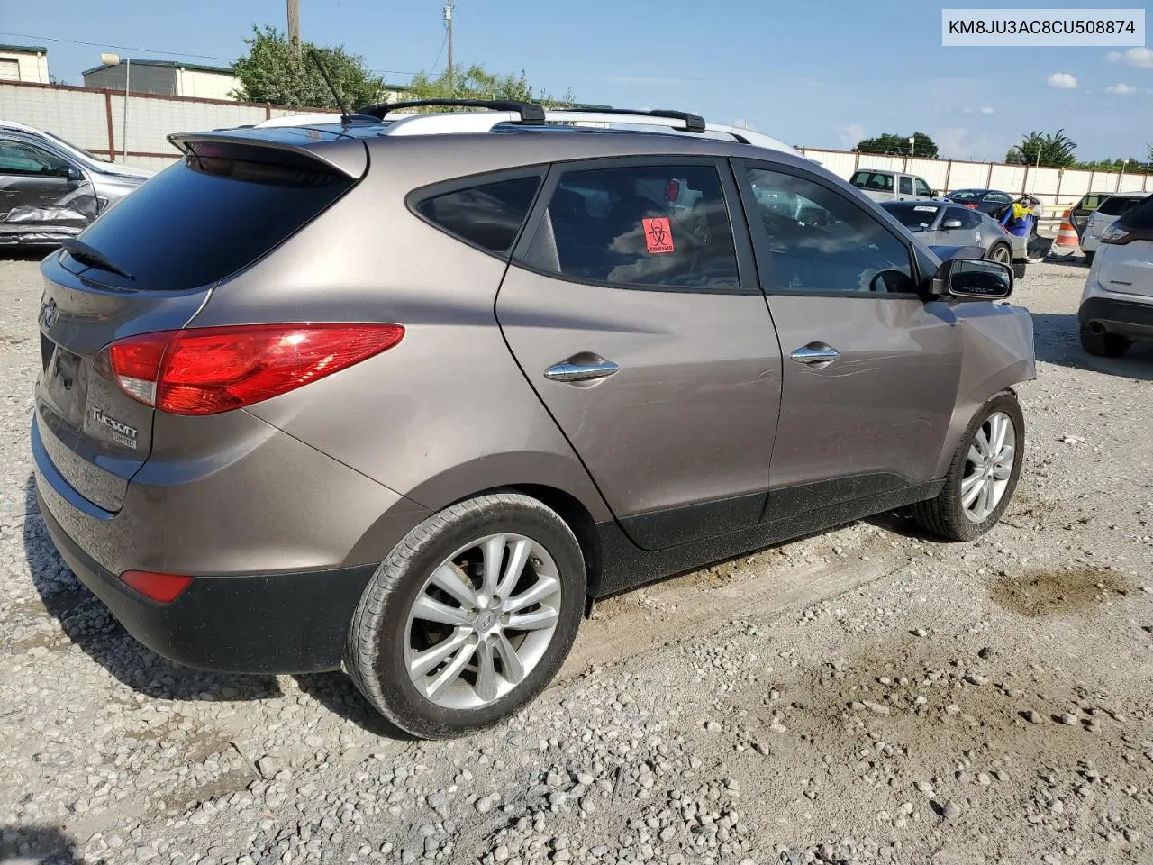 2012 Hyundai Tucson Gls VIN: KM8JU3AC8CU508874 Lot: 63606804