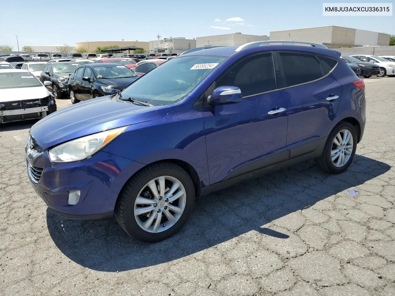 2012 Hyundai Tucson Gls VIN: KM8JU3ACXCU336315 Lot: 66395254