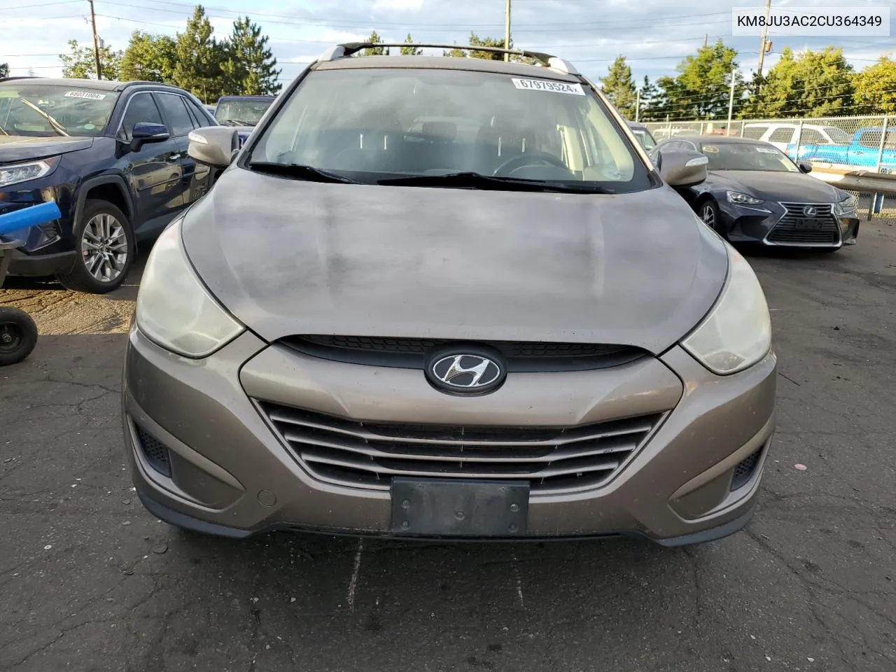 2012 Hyundai Tucson Gls VIN: KM8JU3AC2CU364349 Lot: 67979524